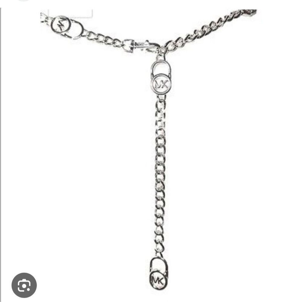 Michael kors mk circle curb chain belt/necklace/strap L/XL NWT